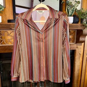 Vintage Koret Multicolor Striped Women's Top